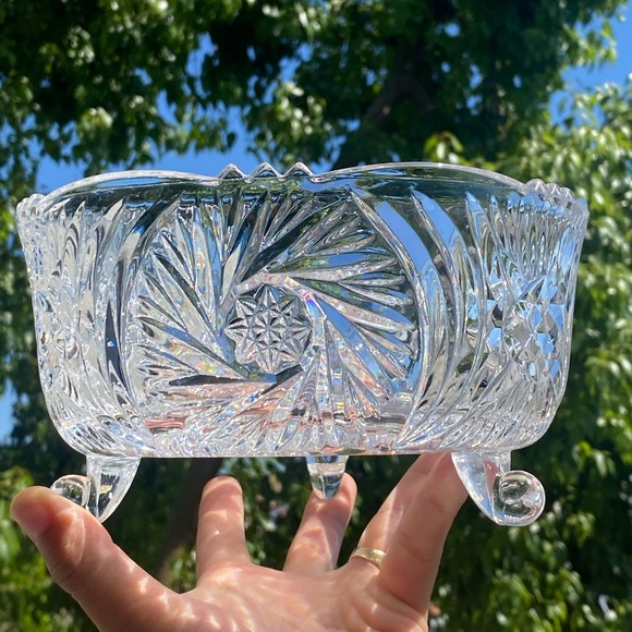 Vintage Crystal Bowl✨ by Crystal Clear Industries - Picture 3 of 15
